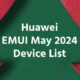 Huawei EMUI May 2024 device list