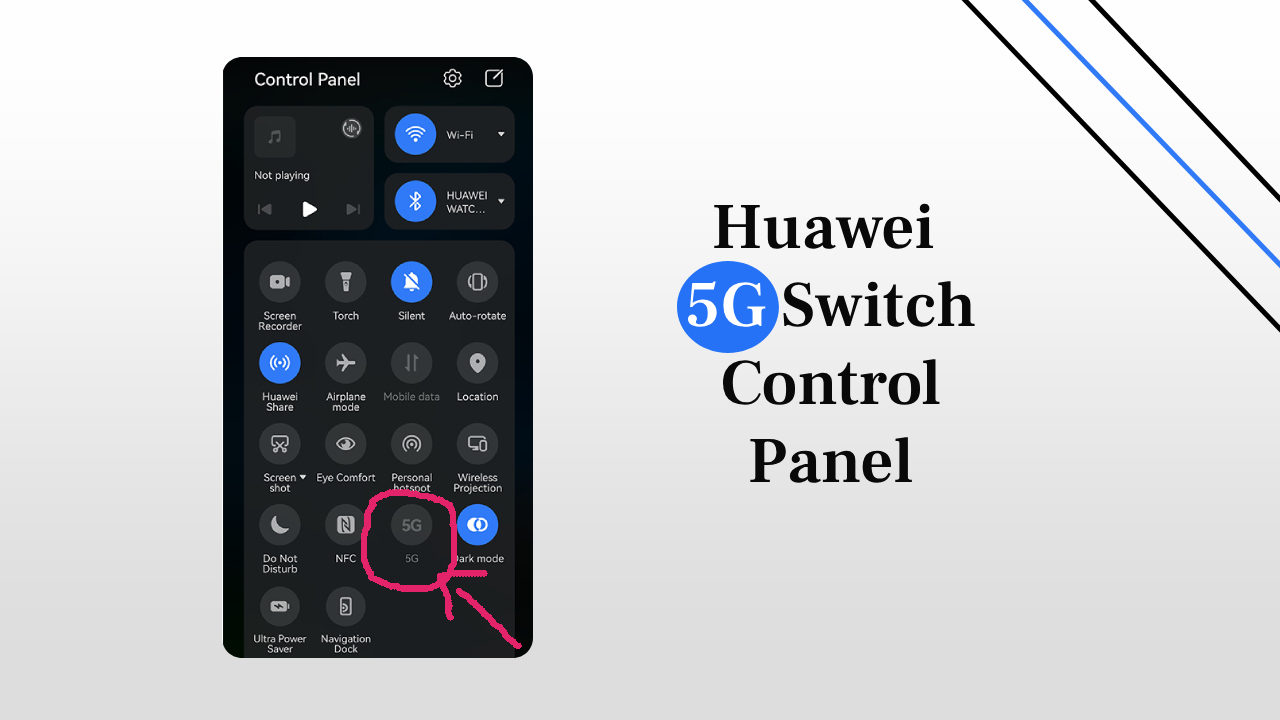 Huawei 5G switch control panel