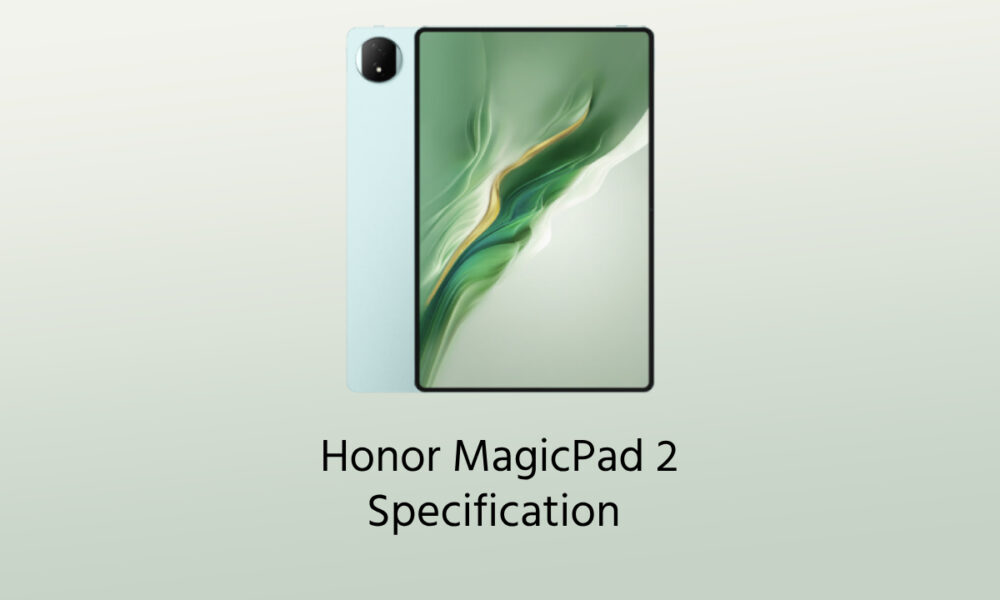 Honor MagicPad 2 specification